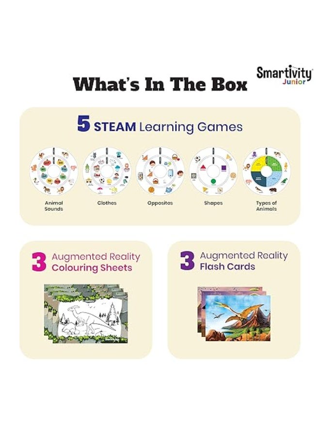 سمارتيفيتي لعبة تعليمية من سمارتيفيتي جونيور، الأشكال والأضداد، بيج - Image 2